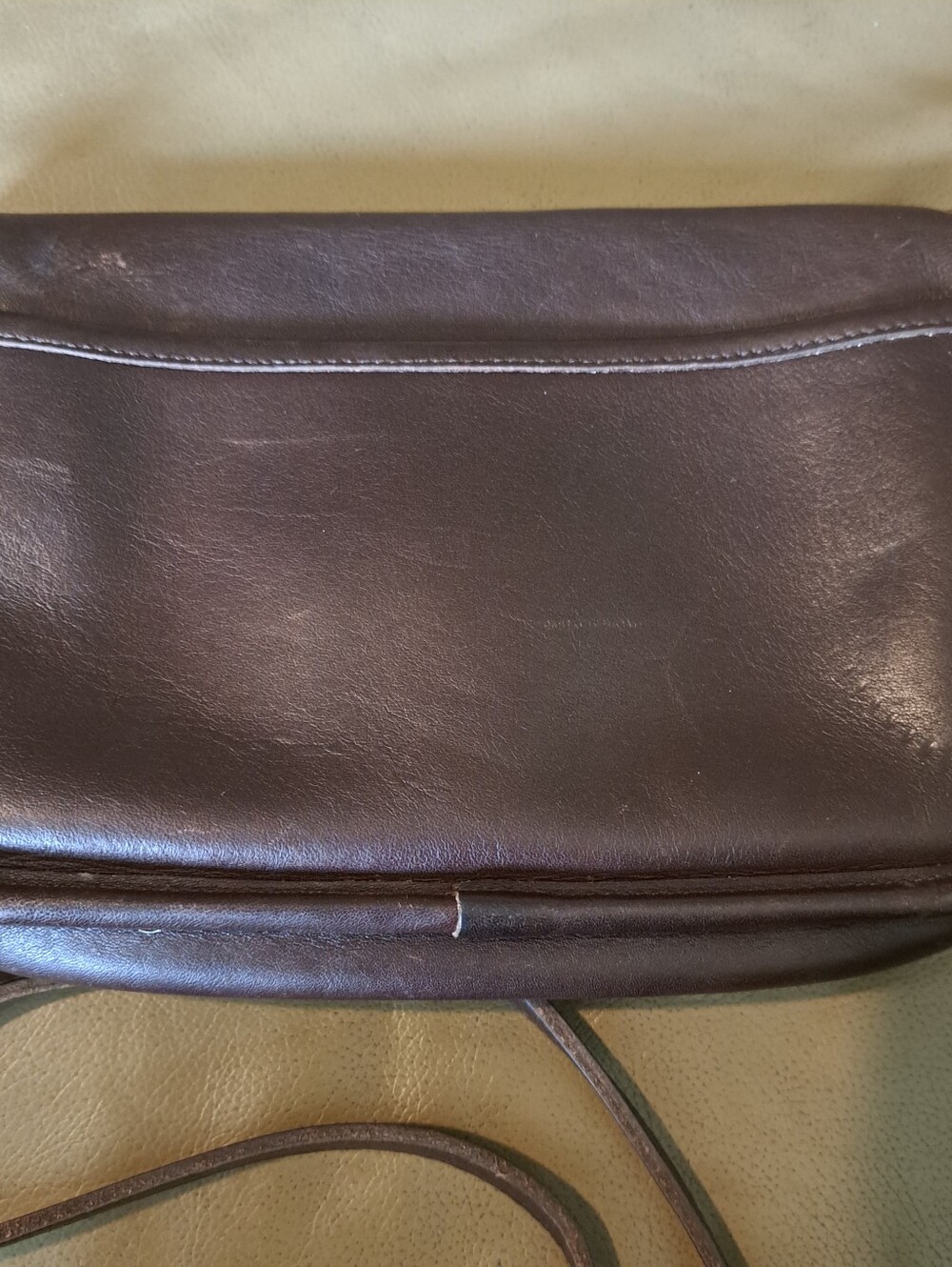 Coach #9755 Brown Leather Crossbody Bag VTG 1980s-1994 - Picture 5 of 12